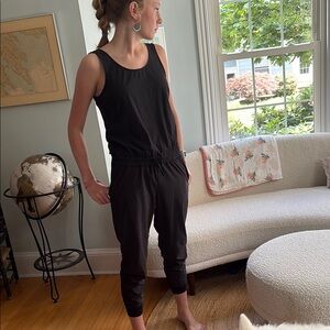 Athleta Black Sleeveless Jumpsuit